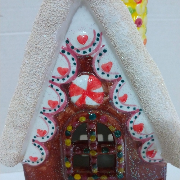 Hearth Side Hand Painted Ceramic Candle House - Picture 3 of 12
